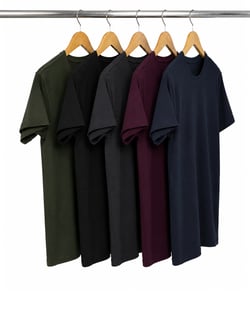 Kit 5 Camisetas de Algodão Egípcio Masculinas 09