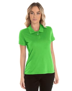 Camisa Polo Piquet Feminina Verde Limão