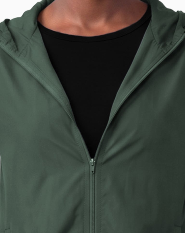 Jaqueta Corta Vento Feminina Verde Militar