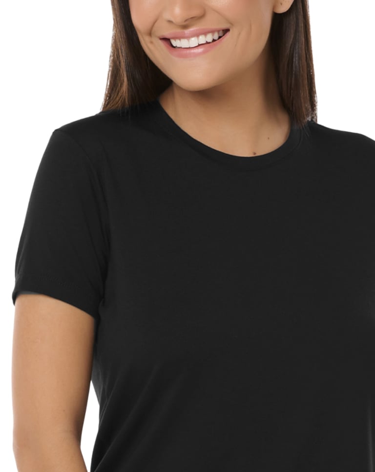 Camiseta Tech Modal Feminina Preta