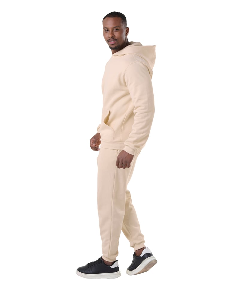 Conjunto Moletom Masculino com Capuz Areia 03