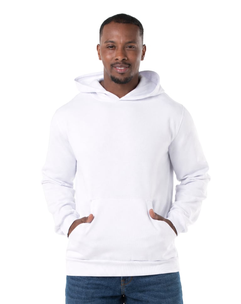 Moletom Canguru com Capuz Branco