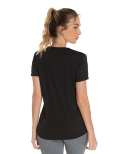 Camiseta Feminina Dry Fit Preta Proteção UV 30+