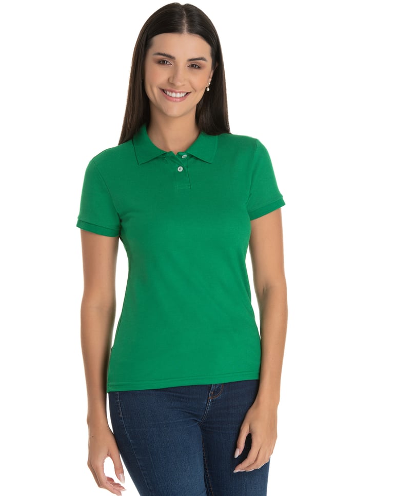 Kit 5 Camisas Polo Piquet Feminina 16