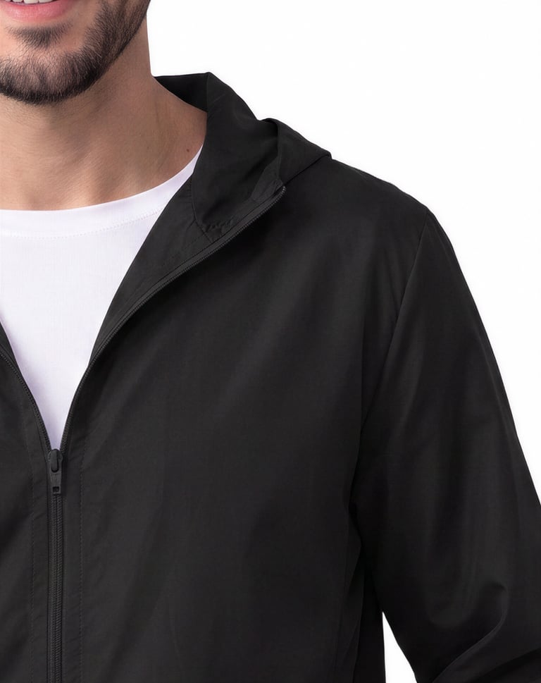 Jaqueta Corta Vento Masculina Preta
