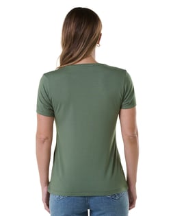 Camiseta Tech Modal Feminina Verde Oliva