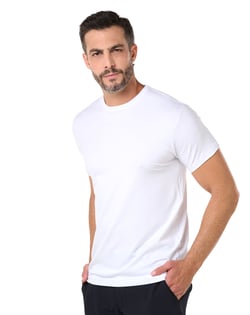 Camiseta de Algodão Egípcio Branca