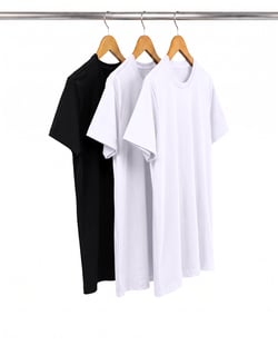 Kit 3 Camisetas de Algodão Egípcio Masculinas