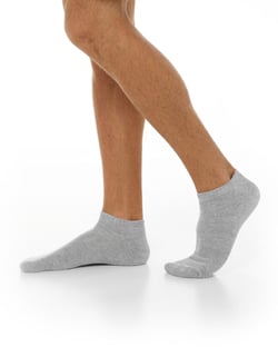 Kit 3 Meias Cano Curto Masculina Mescla