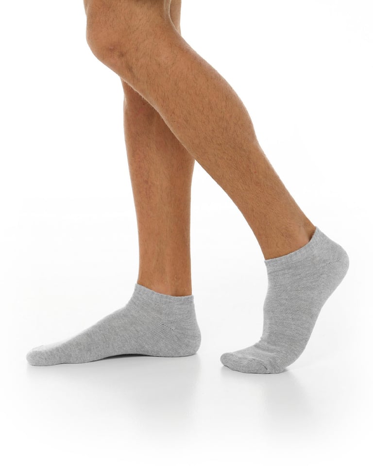Kit 3 Meias Cano Curto Masculina Mescla
