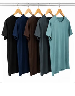 Kit 5 Camisetas Dry Poliamida Raglan Masculinas 01