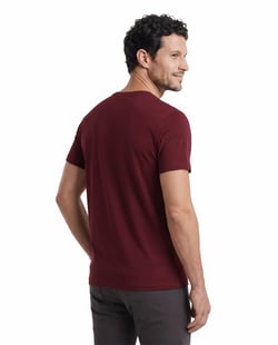 Camiseta Tech Modal Masculina Bordô