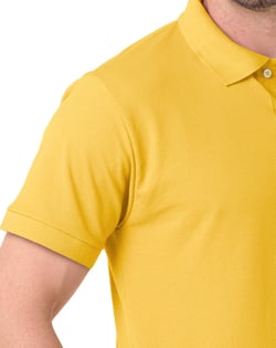 Camisa Polo Piquet Masculina Amarelo Ouro