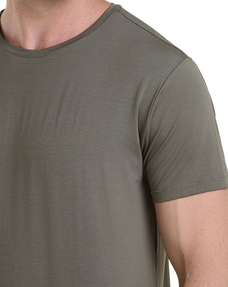 Camiseta Tech Modal Masculina Cinza Terra