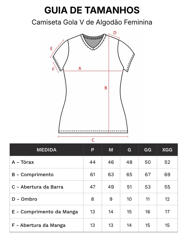 Camiseta Gola V Feminina de Algodão Premium Cinza Mescla