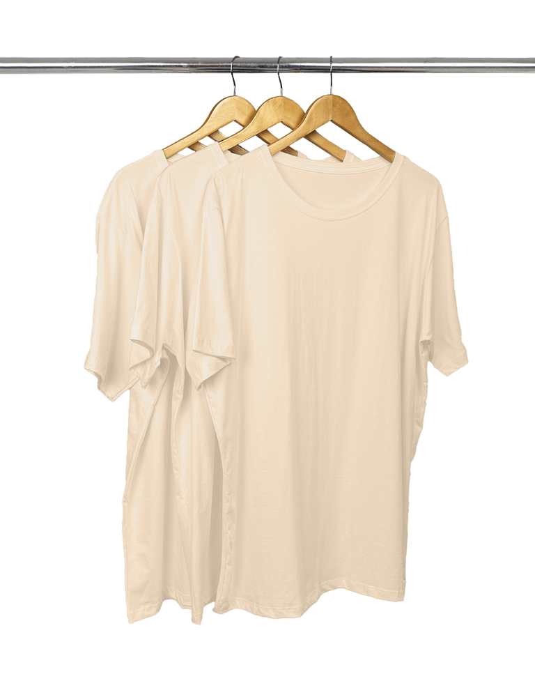 Kit 3 Camisetas Masculinas Plus Size De Algodão Areia