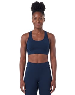 Top Nadador Fitness Feminino Azul Marinho