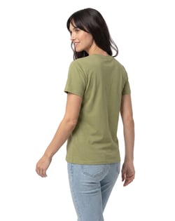 Baby Look de Algodão Premium Verde Caqui