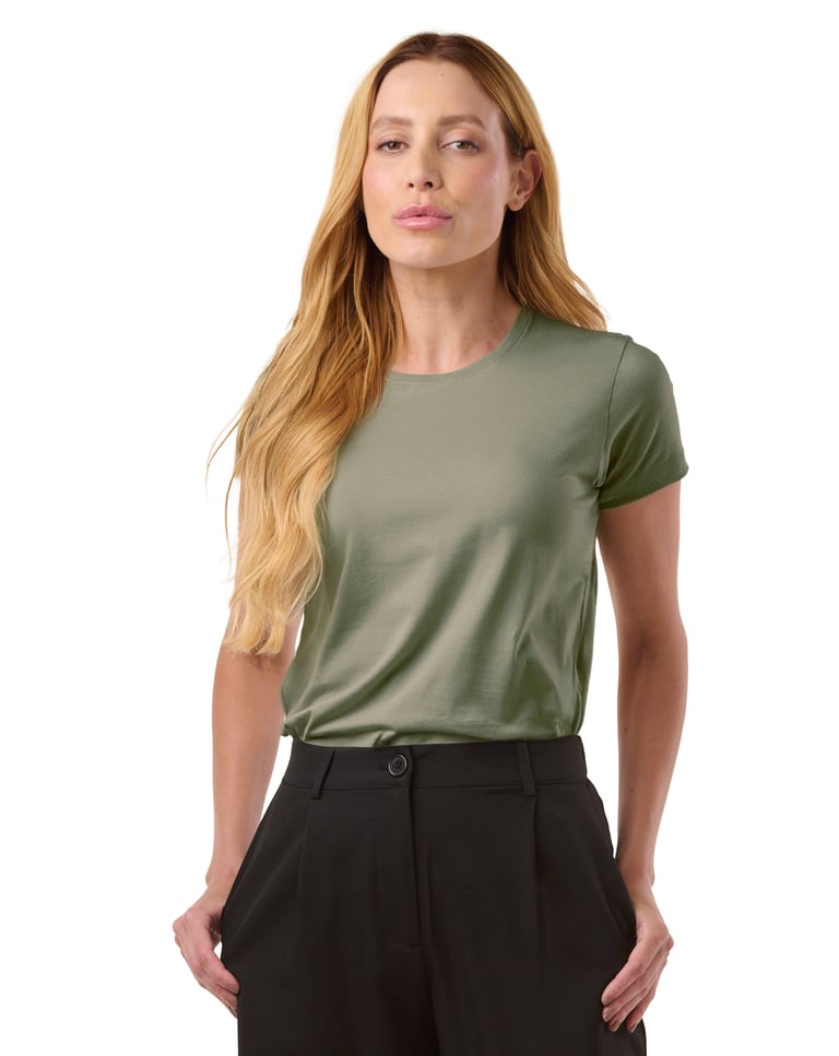 Kit 3 Camisetas de Algodão Egípcio Feminina 07