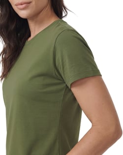 Baby Look de Algodão Premium Verde Militar