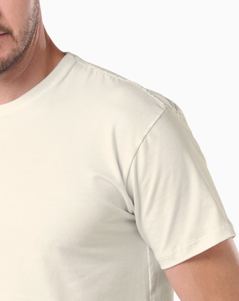Camiseta de Algodão Egípcio Off White