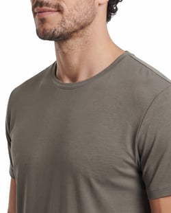 Camiseta Tech Modal Masculina Cinza Terra