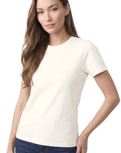 Baby Look de Algodão Premium Off White