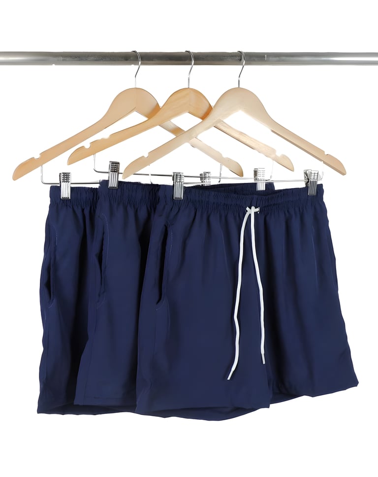 Kit 3 Shorts de Praia Masculino Azul Marinho