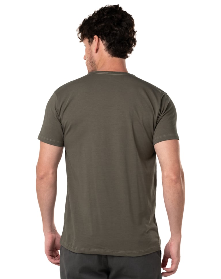 Camiseta de Algodão Egípcio Cinza Mineral