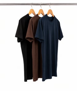 Kit 3 Camisetas Masculinas de Algodão Premium