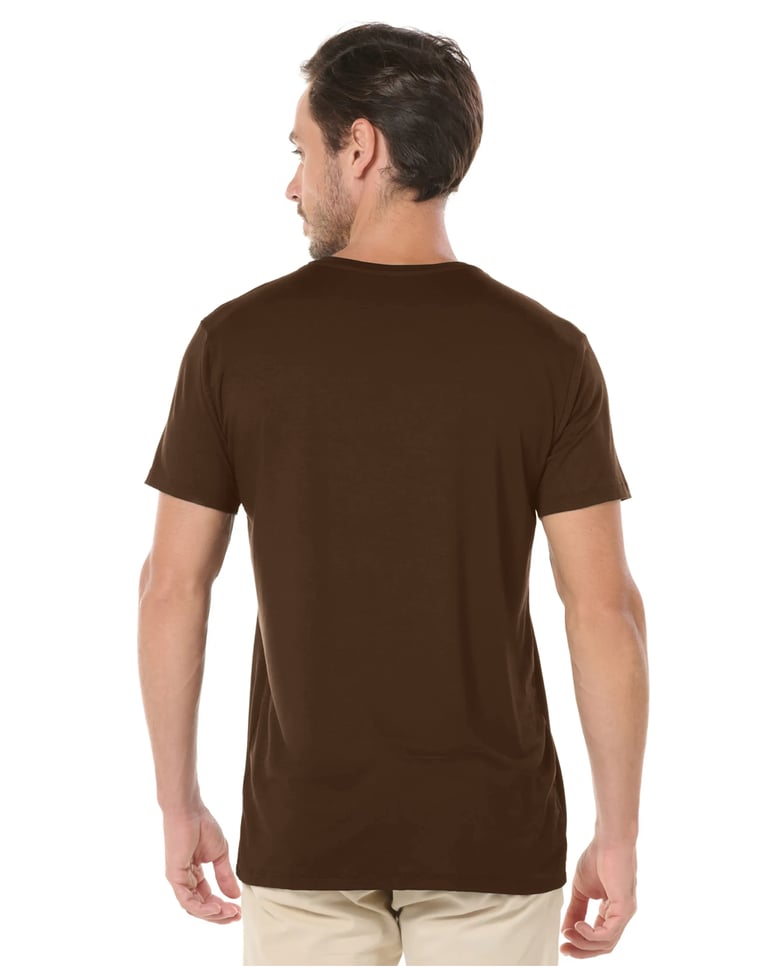 Camiseta Tech Modal Masculina Marrom