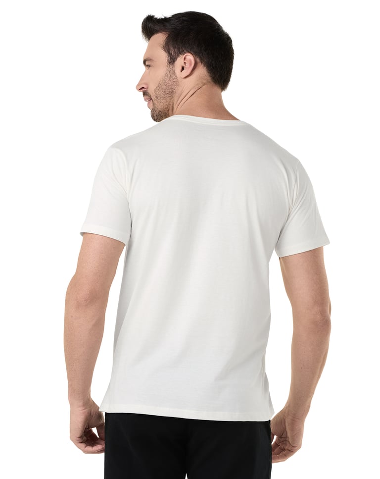 Camiseta de Algodão Premium Off White
