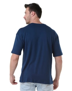 Camiseta Oversized Masculina Azul Marinho