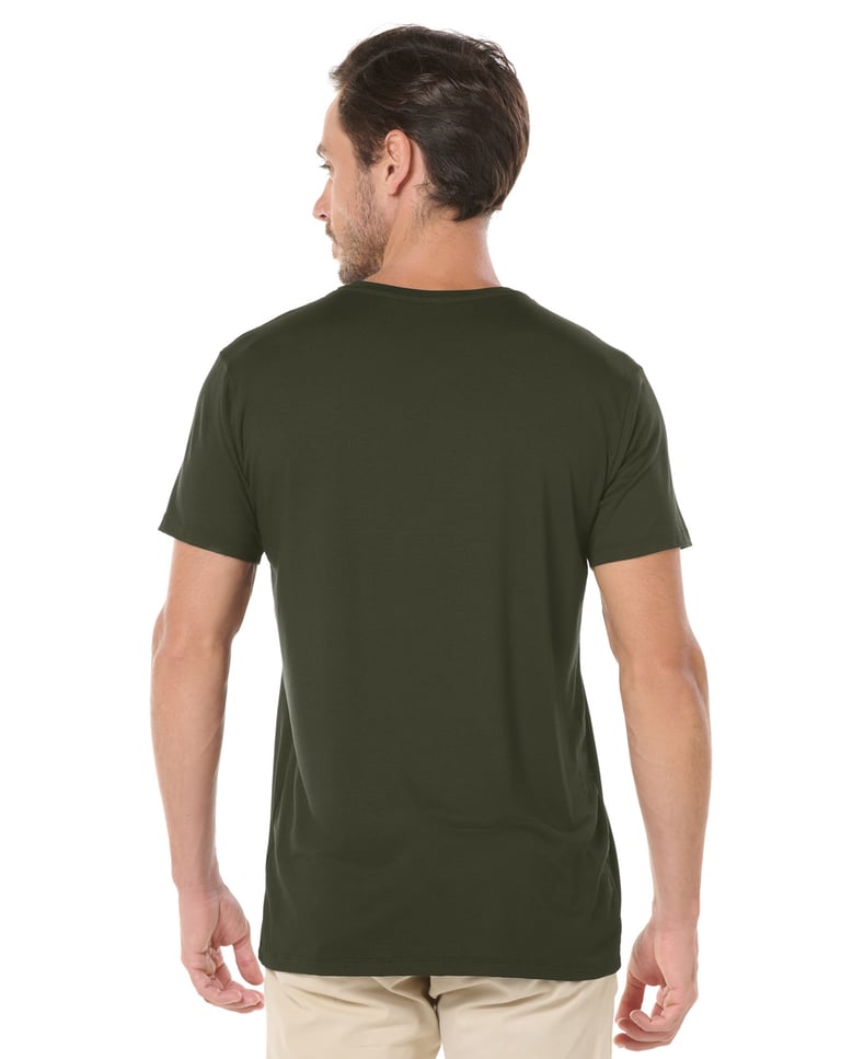 Camiseta Tech Modal Masculina Verde Militar
