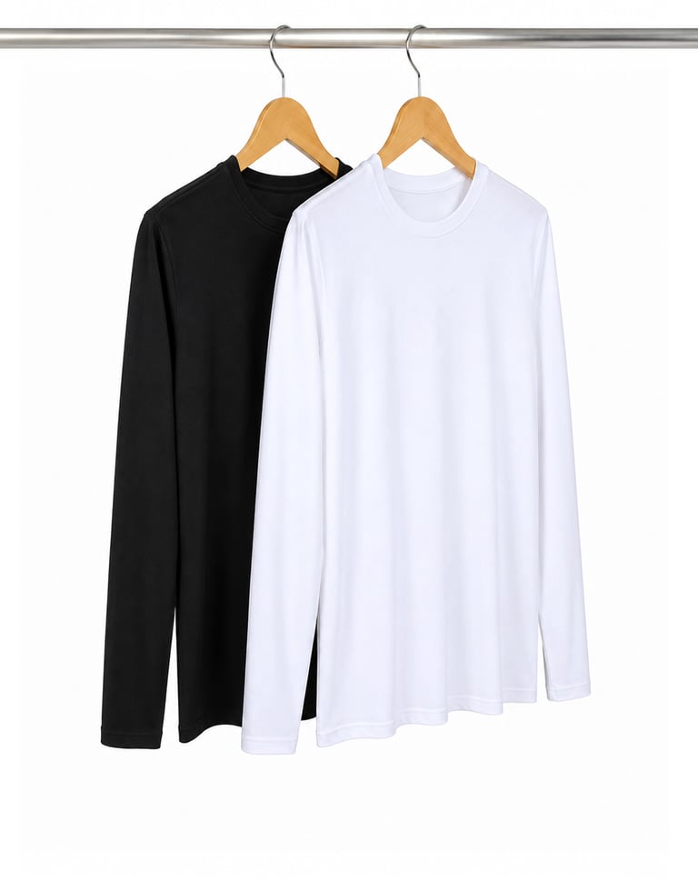 Kit 2 Camisetas Manga Longa Tech Modal Feminina