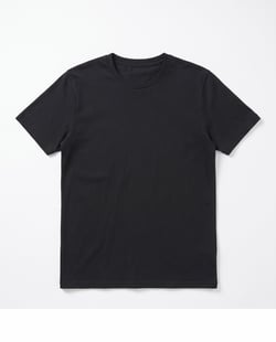 Camiseta de Algodão Premium Preta