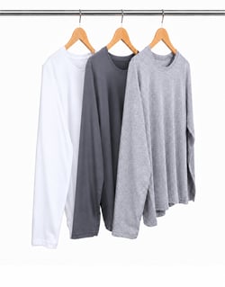 Kit 3 Camisetas Femininas Manga Longa de Algodão Penteado 10