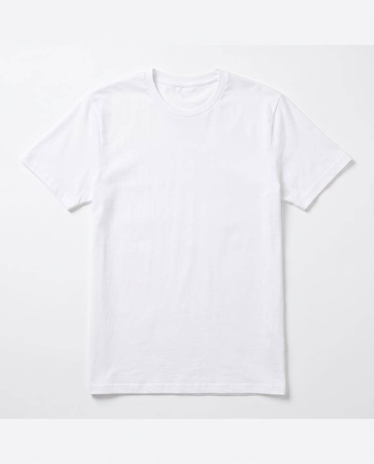 Camiseta de Algodão Premium Branca