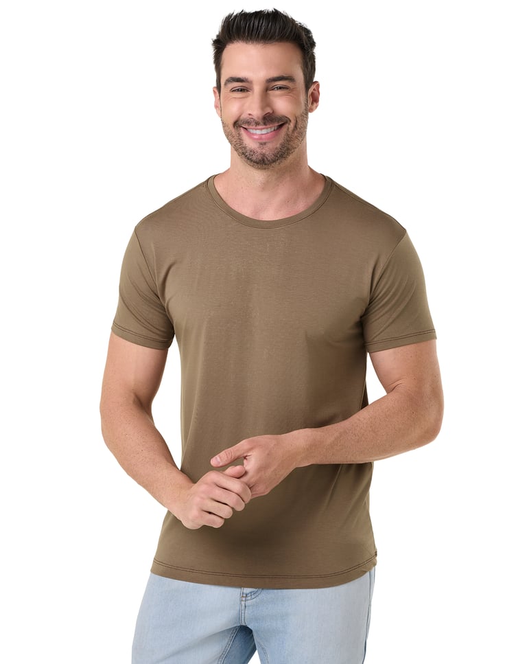 Camiseta Tech Modal Masculina Madeira