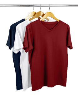 Kit 3 Camisetas Masculinas Gola V de Algodão Premium 02
