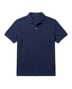 Kit 5 Camisas Polo Piquet Masculinas Azul Marinho