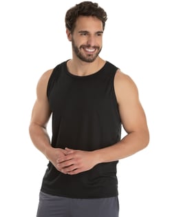 Regata Dry Fit Preta Proteção UV 30+