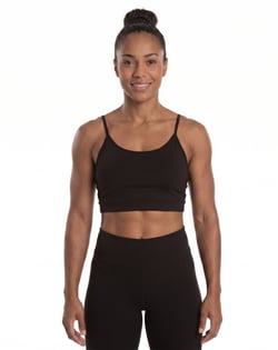 Top de Alcinha Fitness Feminino Preto