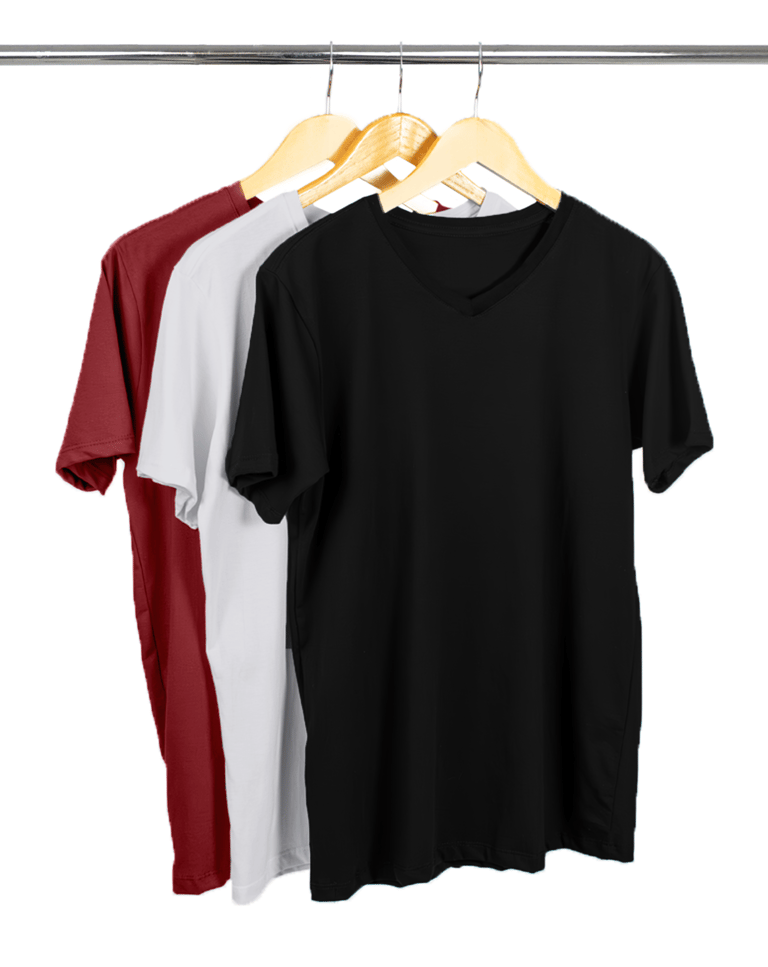 Kit 3 Camisetas Gola V de Algodão Premium 1
