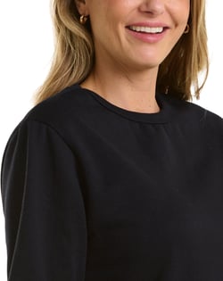 Blusão de moletom feminino Preto
