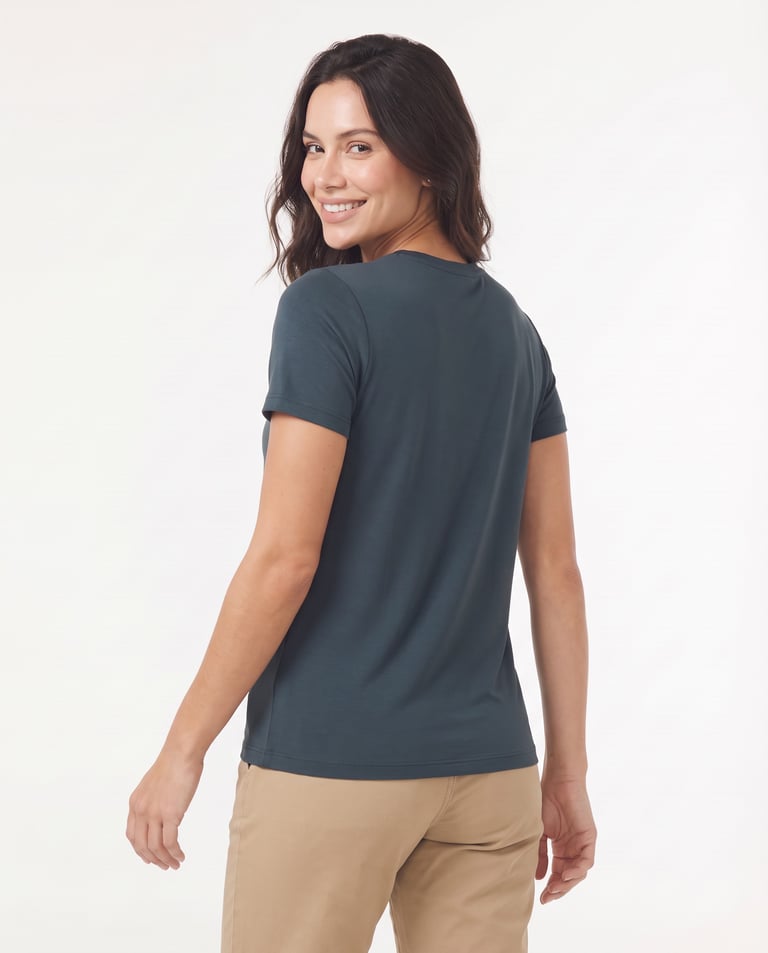 Camiseta Tech Modal Feminina Grafite