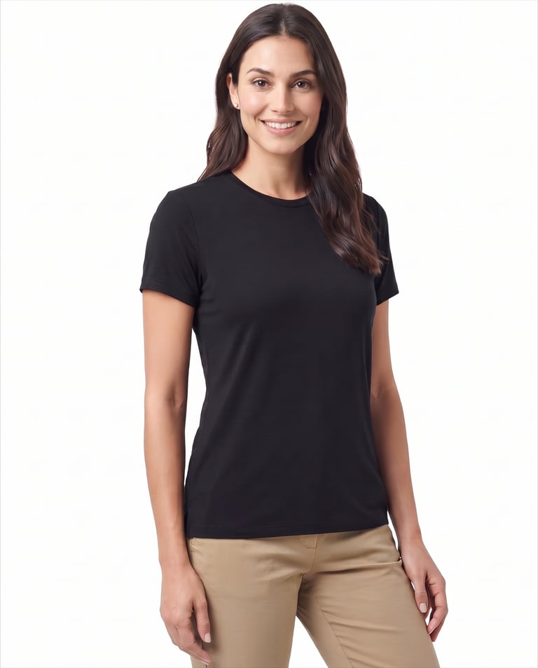 Camiseta Tech Modal Feminina Preta