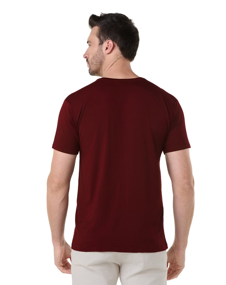 Camiseta Tech Modal Masculina Bordô