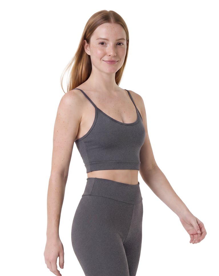 Top de Alcinha Fitness Feminino Mescla