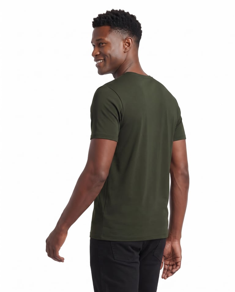 Camiseta Tech Modal Masculina Verde Militar